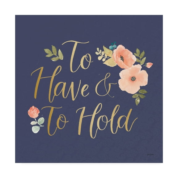 Trademark Fine Art 'Blooming Delight VII Blue' Canvas Art by Jenaya Jackson