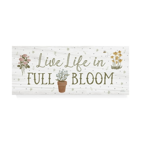 Trademark Fine Art 'Blooming Garden IX' Canvas Art by Laura Marshall