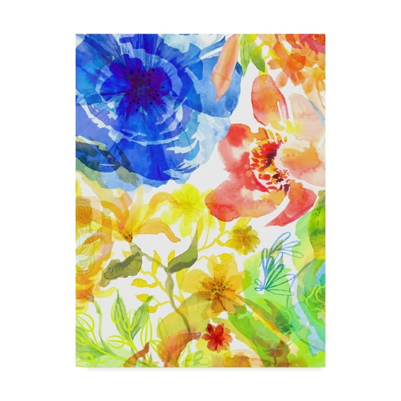 Trademark Fine Art 'Blossoms in the Sun VI' Canvas Art by Delores Naskrent