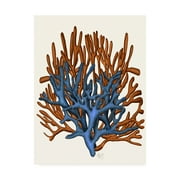 Trademark Fine Art 'Blue And Orange Corals B' Canvas Art by Fab Funky