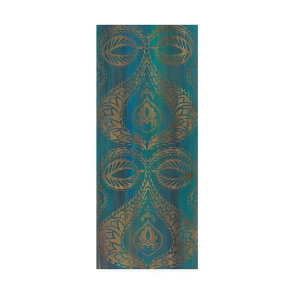 Trademark Fine Art 'Blue Arabesque I' Canvas Art by Chariklia Zarris