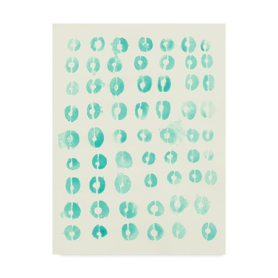 Trademark Fine Art 'Blue Batik Motif I' Canvas Art by June Erica Vess