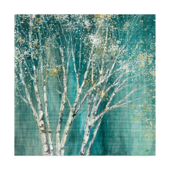Trademark Fine Art 'Blue Birch Flipped' Canvas Art by Julia Purinton