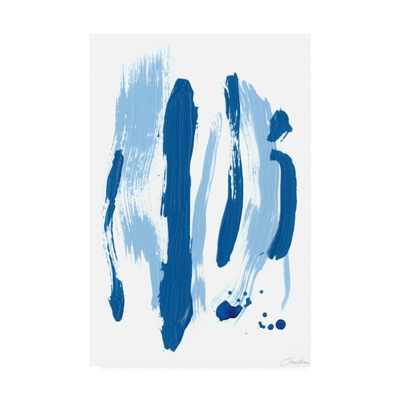 Trademark Fine Art 'Blue Breeze V' Canvas Art by Christina Long