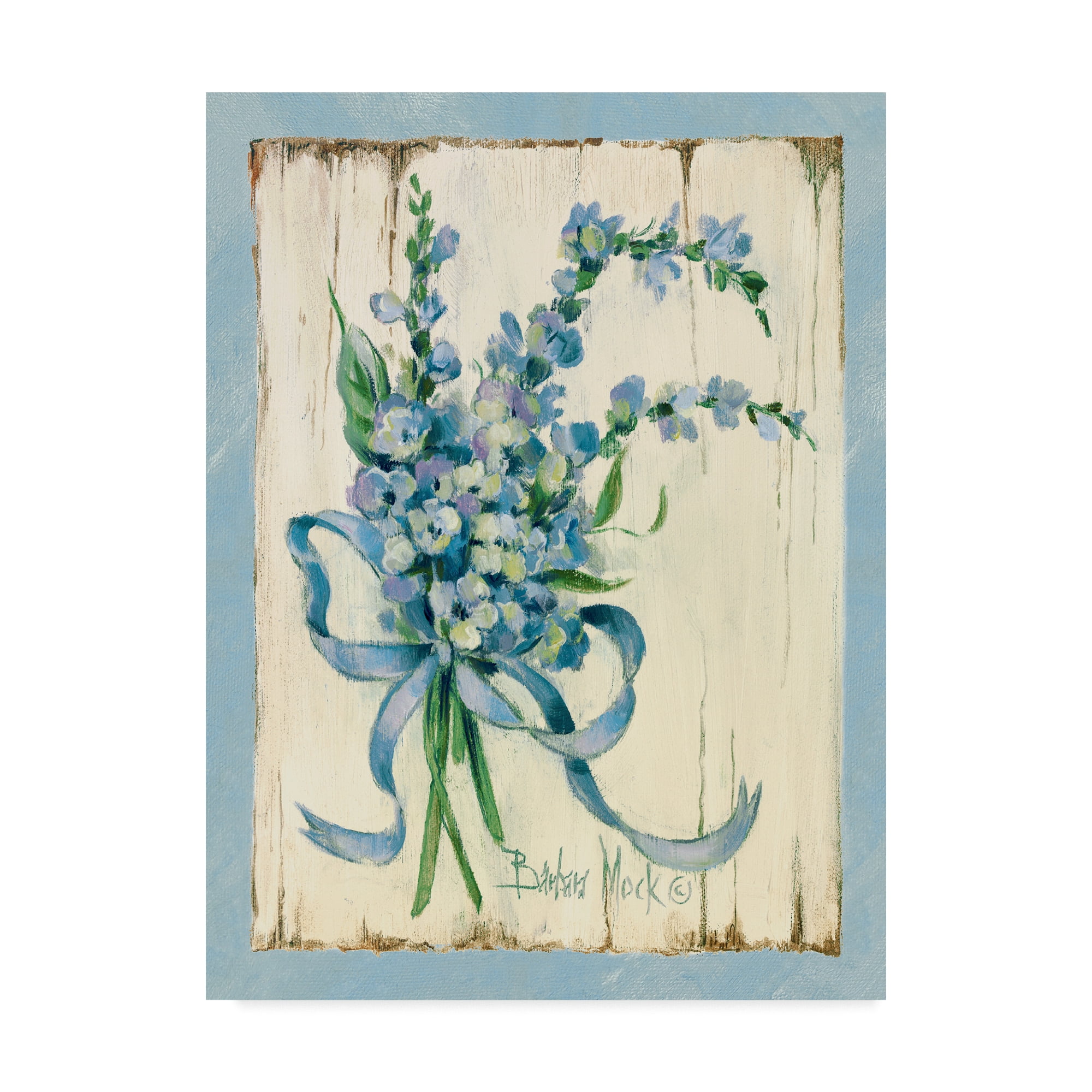 Trademark Fine Art ' Blue' Canvas Art by Barbara Mock