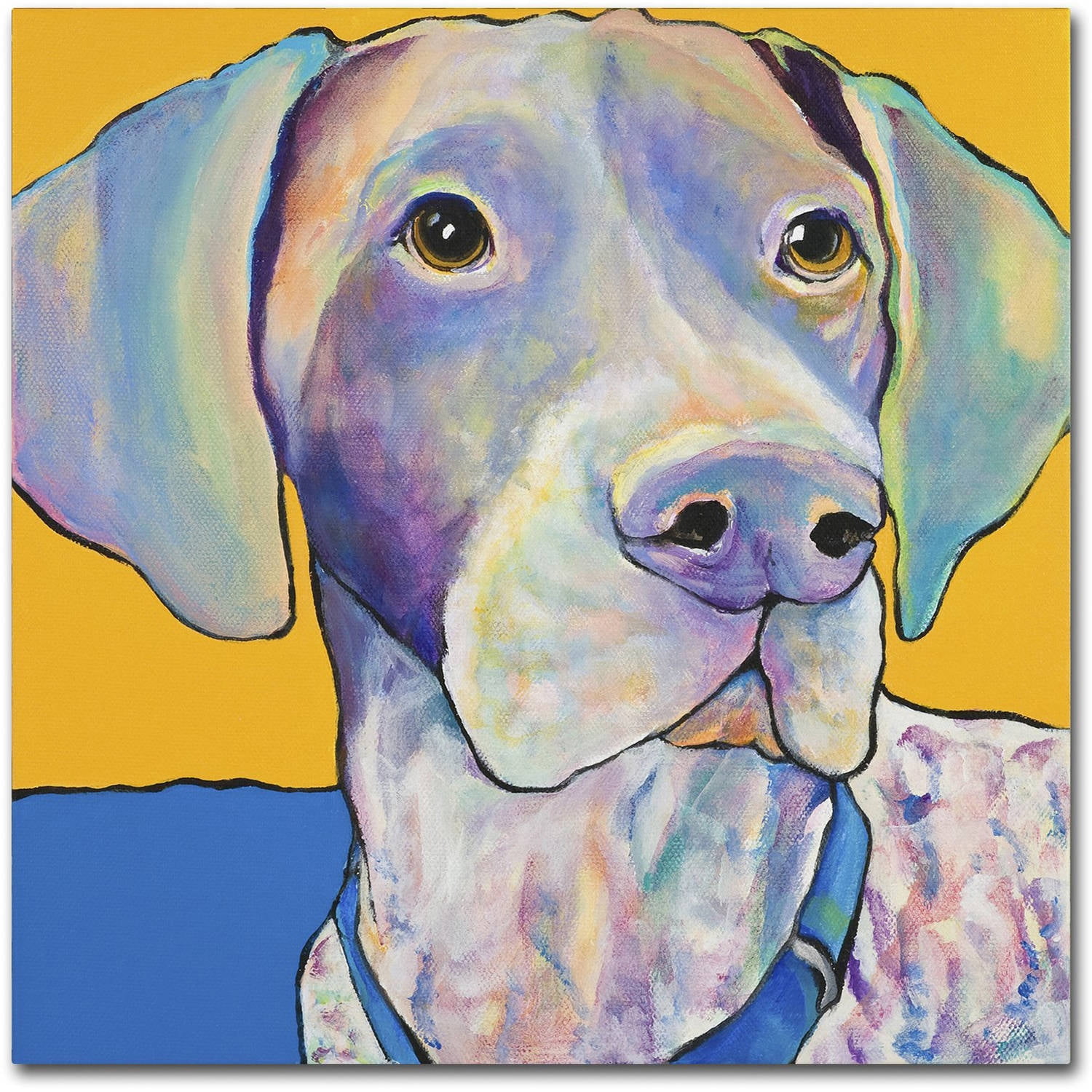Trademark Fine Art "Blue" Canvas Art by Pat Saunders-White