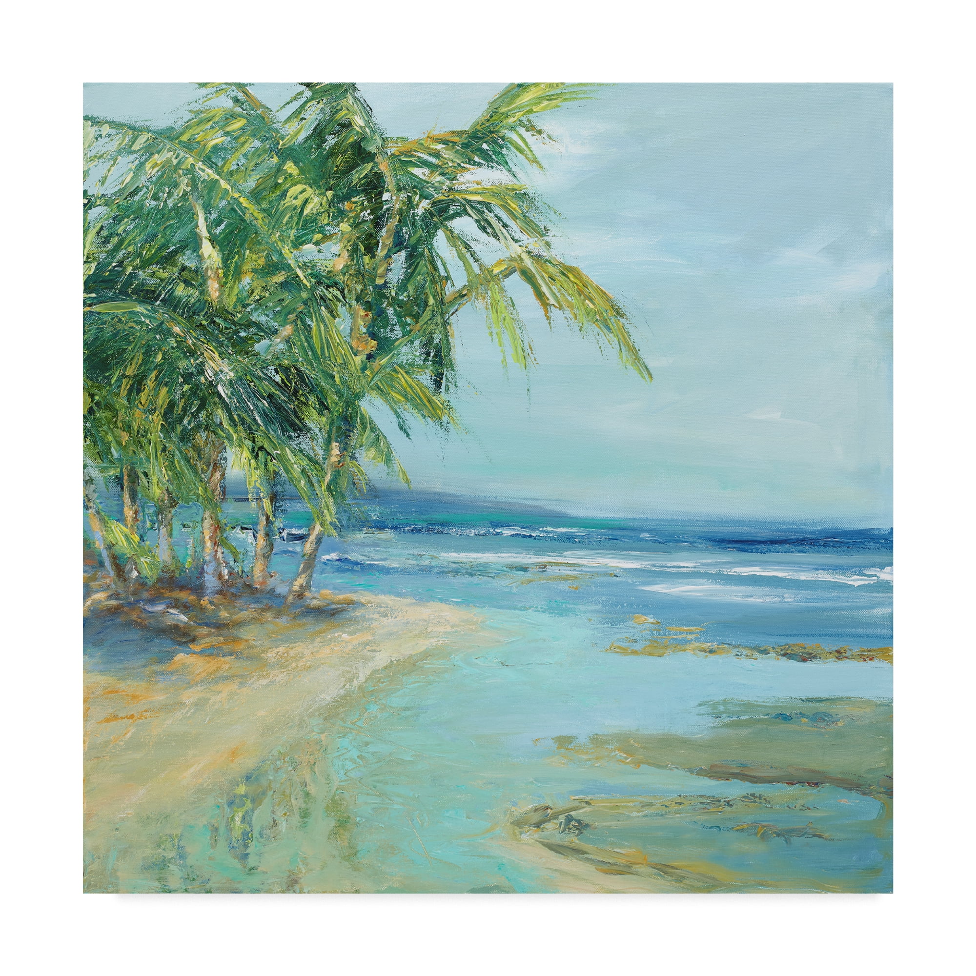 Trademark Fine Art 'Blue Coastal Lagoon' Canvas Art by Suzanne Wilkins