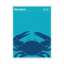 Trademark Fine Art 'Blue Crab Maryland' Canvas Art by Print Collection - Artist