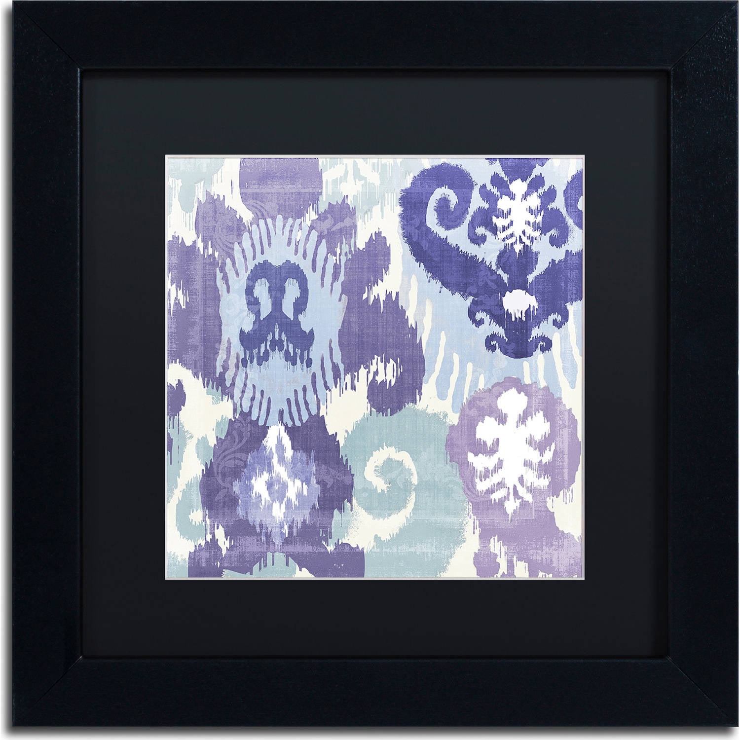 Trademark Fine Art "Blue Curry I" Canvas Art by Color Bakery, Black Matte, Black Frame