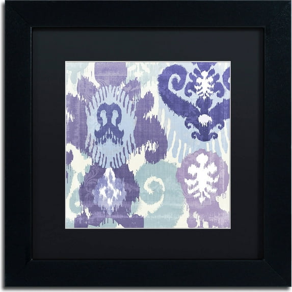 Trademark Fine Art "Blue Curry I" Canvas Art by Color Bakery, Black Matte, Black Frame