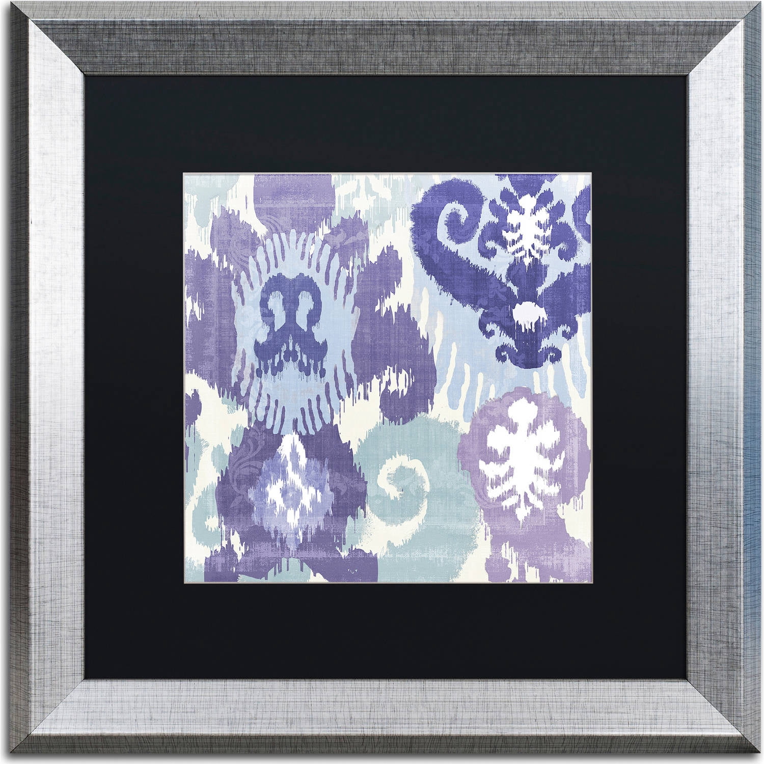 Trademark Fine Art "Blue Curry I" Canvas Art by Color Bakery, Black Matte, Silver Frame