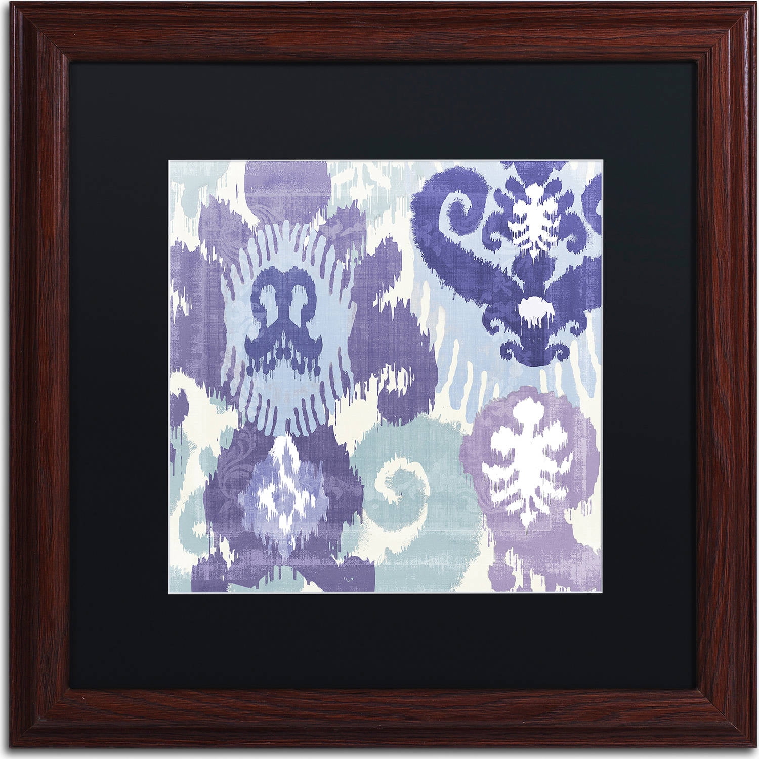 Trademark Fine Art "Blue Curry I" Canvas Art by Color Bakery, Black Matte, Wood Frame