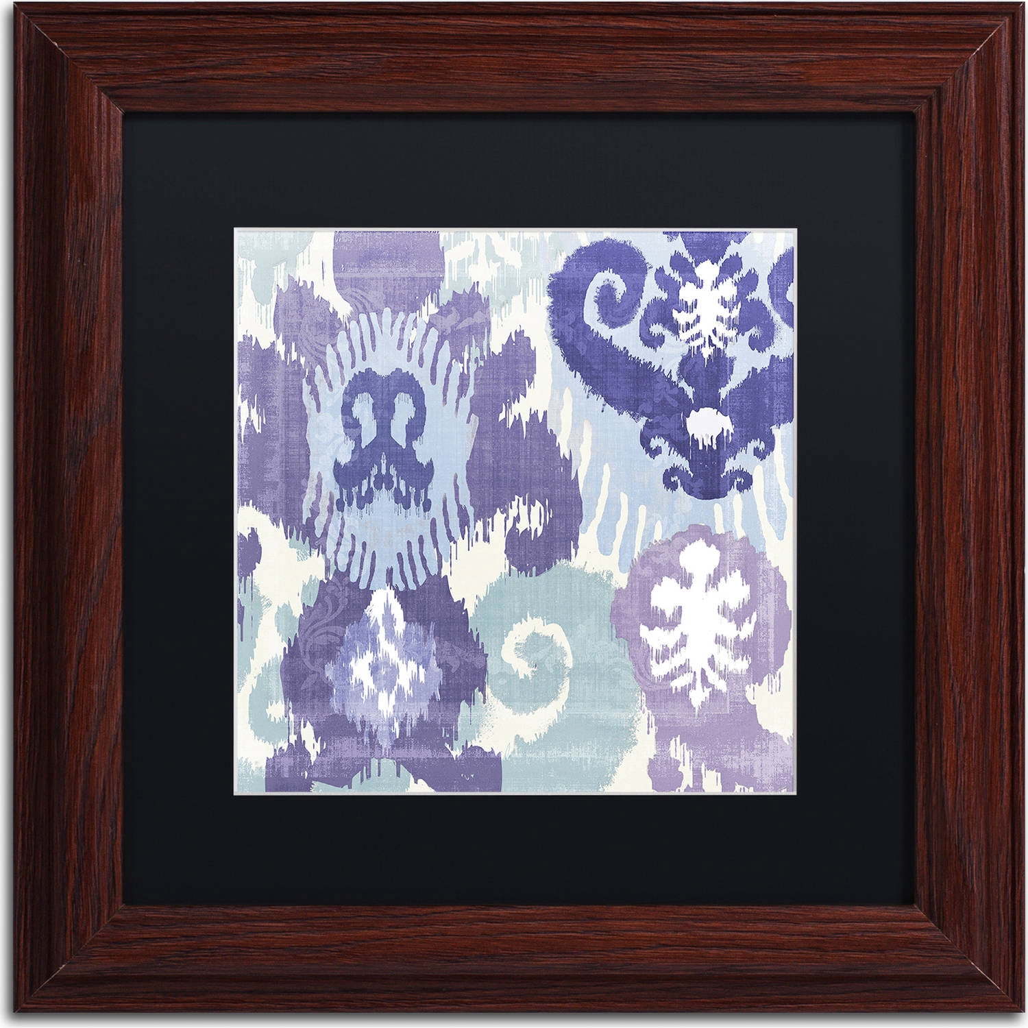 Trademark Fine Art "Blue Curry I" Canvas Art by Color Bakery, Black Matte, Wood Frame