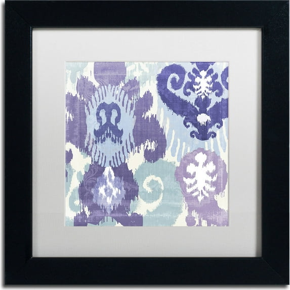 Trademark Fine Art "Blue Curry I" Canvas Art by Color Bakery, White Matte, Black Frame