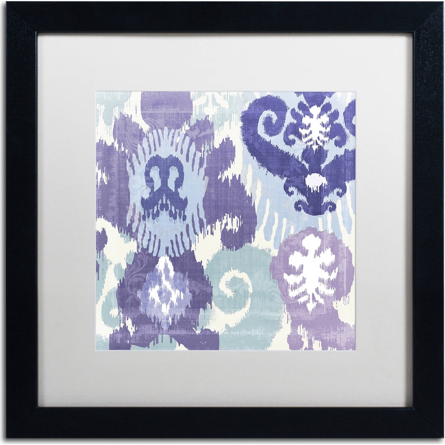 Trademark Fine Art "Blue Curry I" Canvas Art by Color Bakery, White Matte, Black Frame