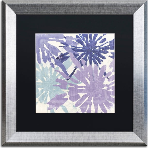 Trademark Fine Art "Blue Curry II" Canvas Art by Color Bakery, Black Matte, Silver Frame
