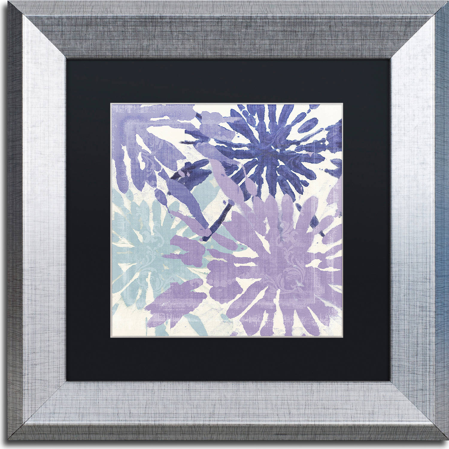 Trademark Fine Art "Blue Curry II" Canvas Art by Color Bakery, Black Matte, Silver Frame