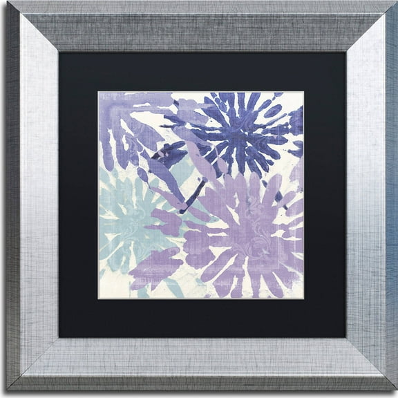 Trademark Fine Art "Blue Curry II" Canvas Art by Color Bakery, Black Matte, Silver Frame