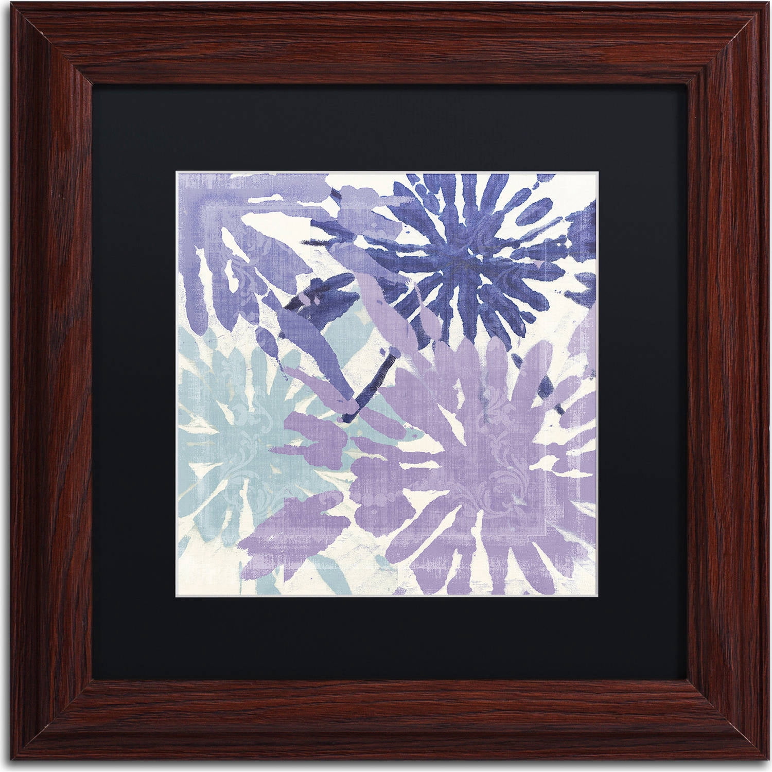 Trademark Fine Art "Blue Curry II" Canvas Art by Color Bakery, Black Matte, Wood Frame
