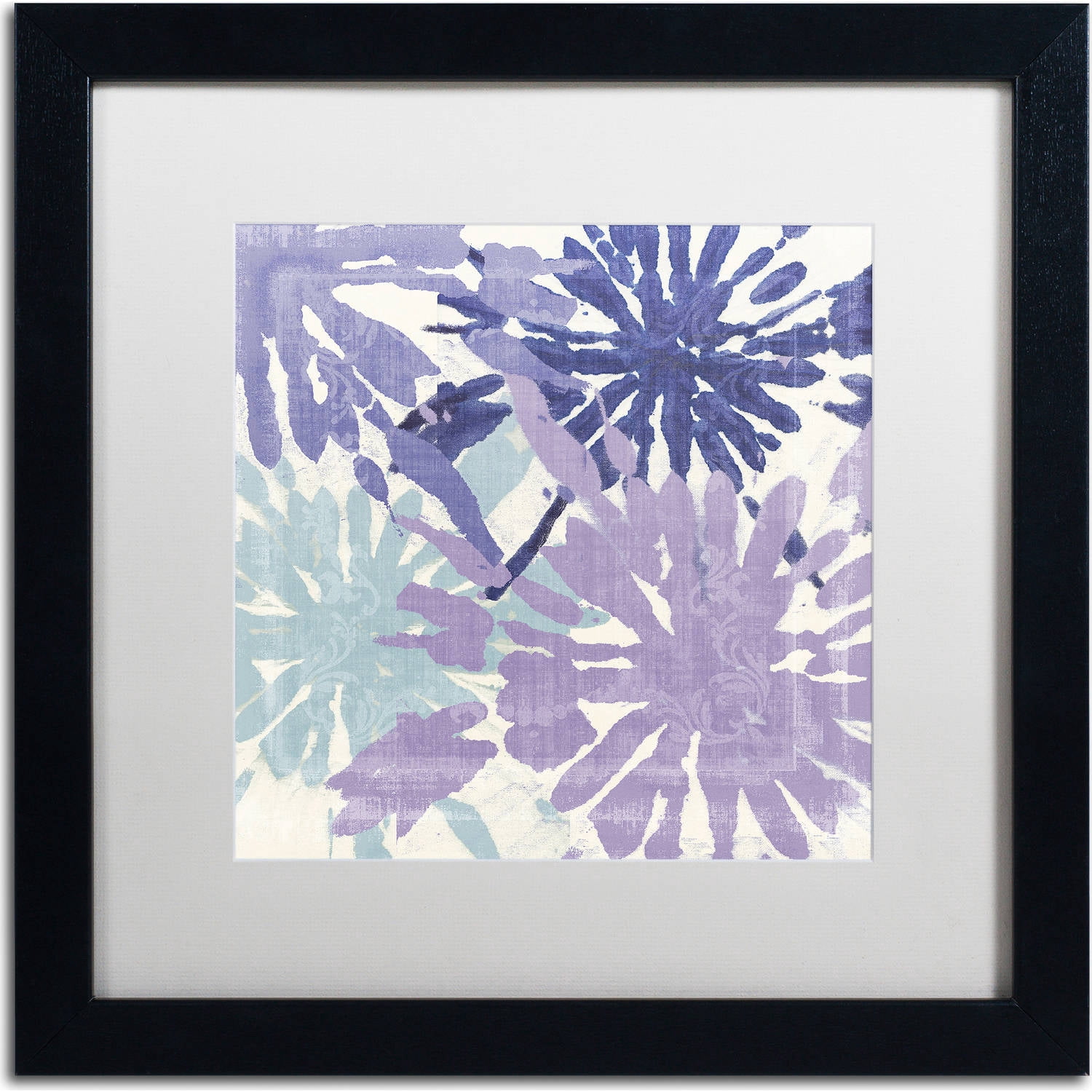 Trademark Fine Art "Blue Curry II" Canvas Art by Color Bakery, White Matte, Black Frame