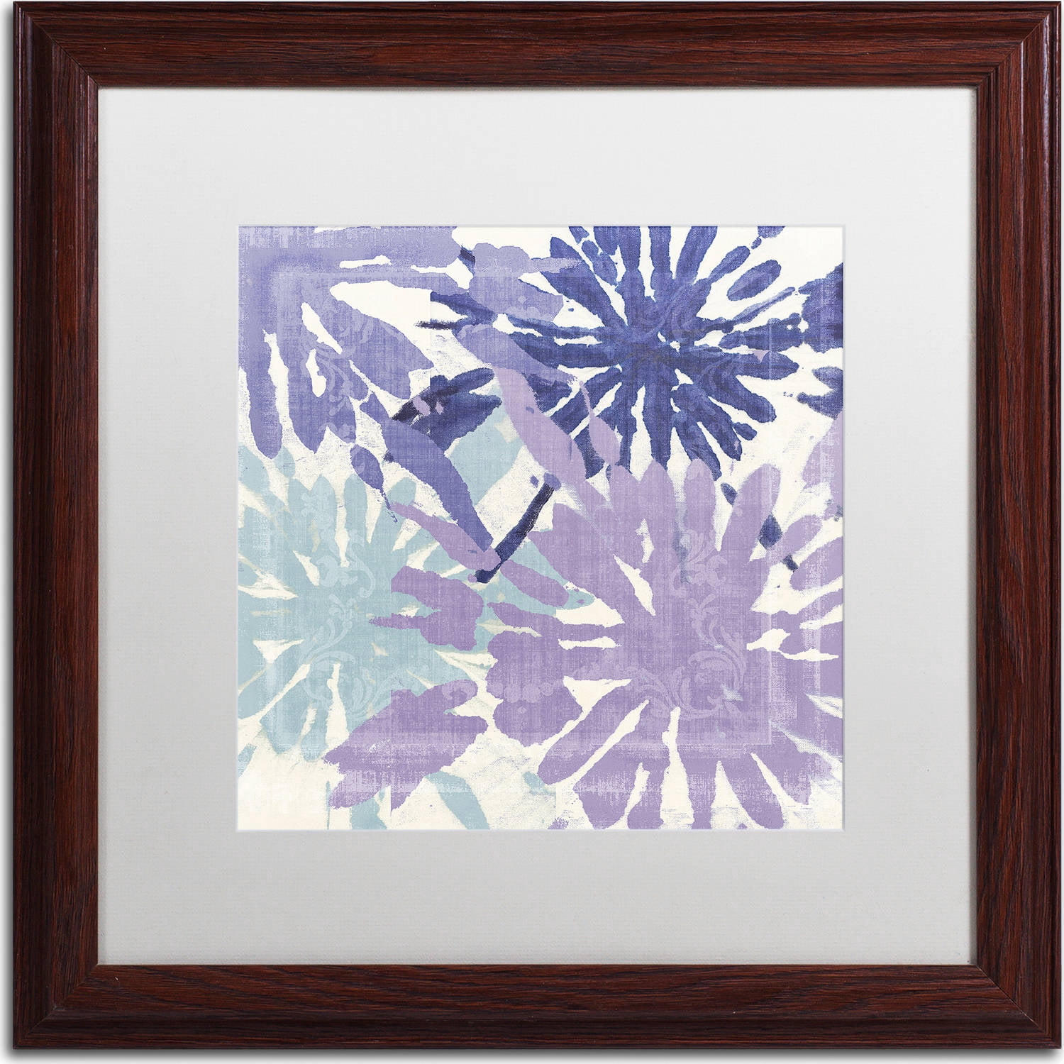 Trademark Fine Art "Blue Curry II" Canvas Art by Color Bakery, White Matte, Wood Frame