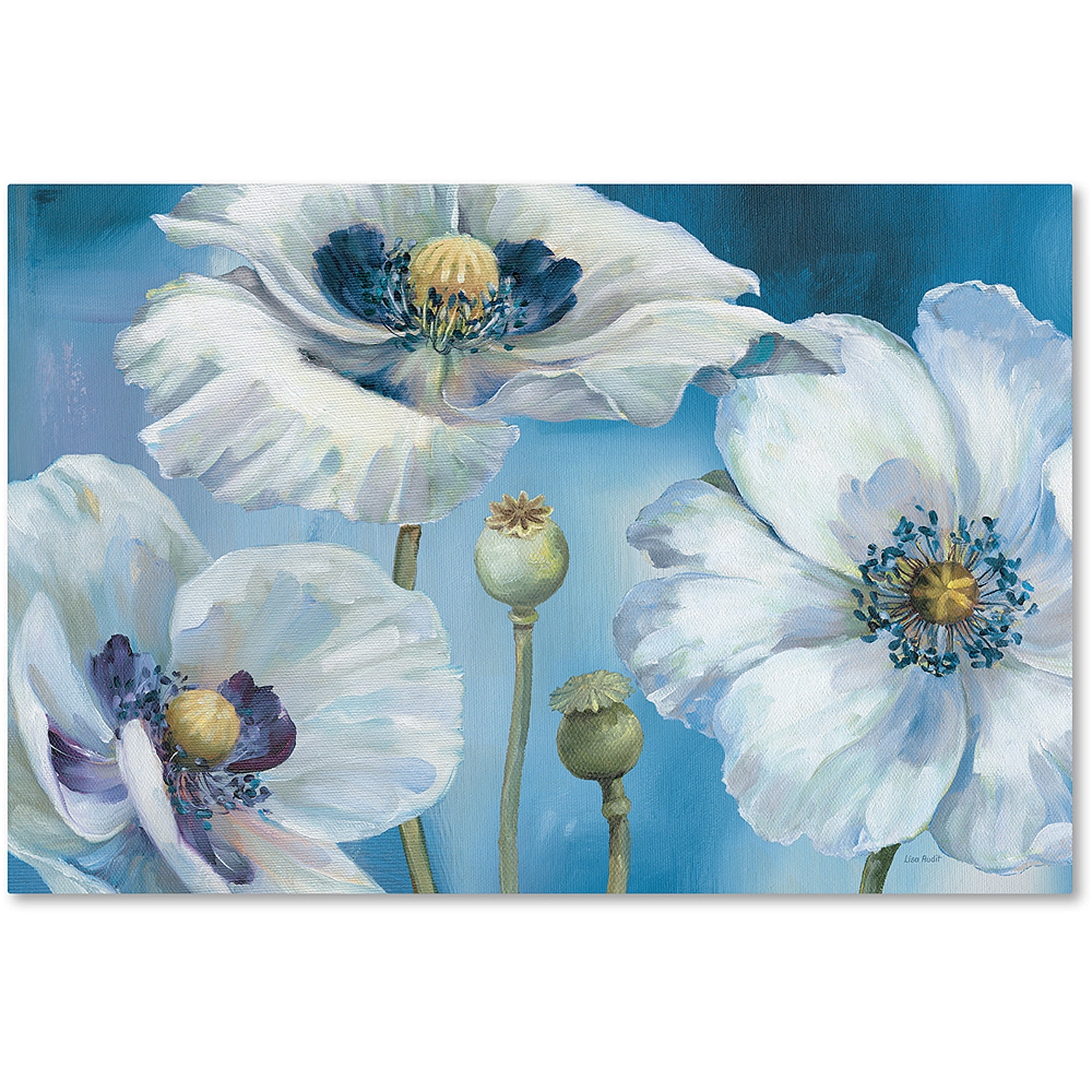 Trademark Fine Art "Blue Dance I" Canvas Art by Lisa Audit