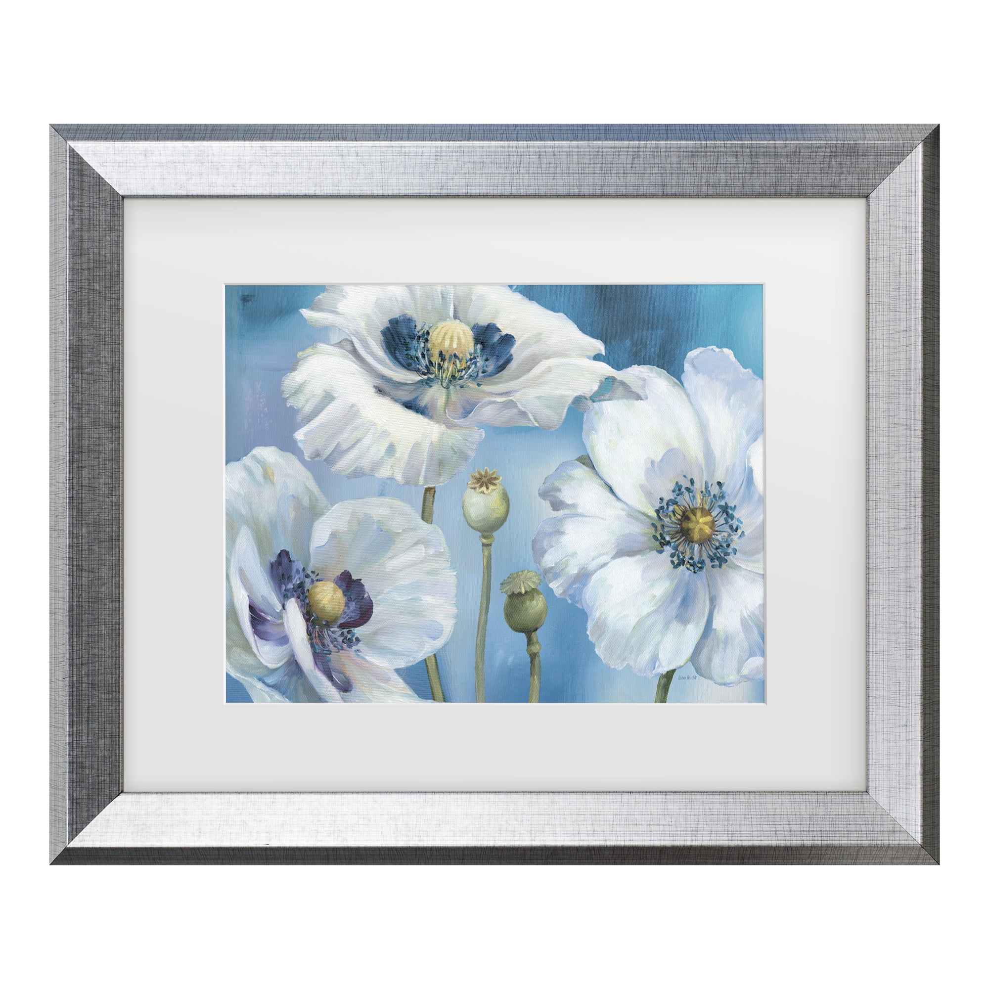 Trademark Fine Art 'Blue Dance I' Matted Framed Art by Lisa Audit