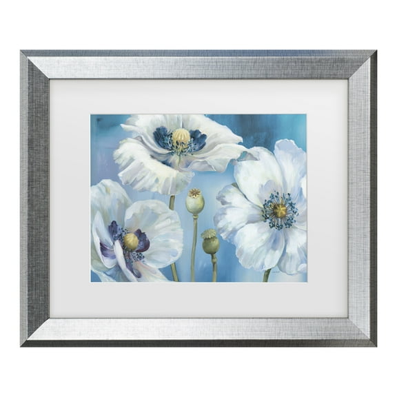 Trademark Fine Art 'Blue Dance I' Matted Framed Art by Lisa Audit