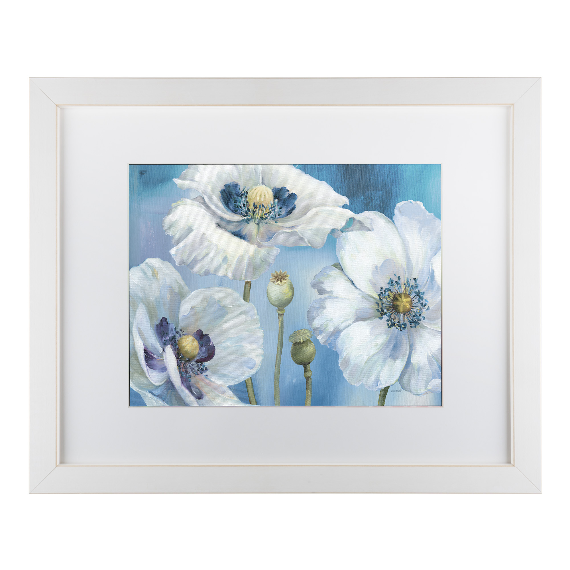 Trademark Fine Art 'Blue Dance I' Matted Framed Art by Lisa Audit