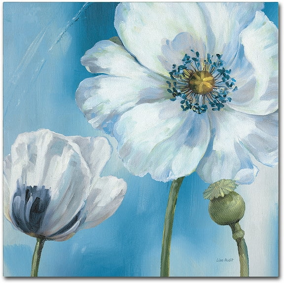 Trademark Fine Art "Blue Dance III" Canvas Art by Lisa Audit