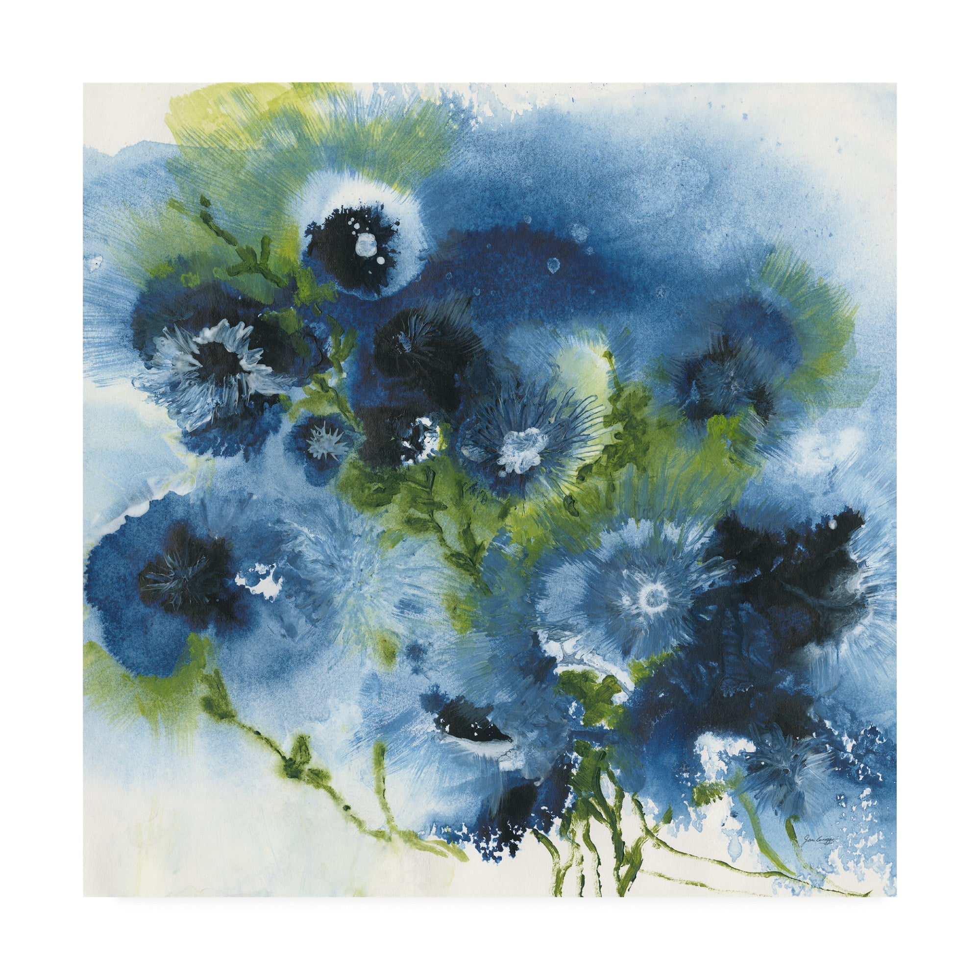 Trademark Fine Art 'Blue Explosion' Canvas Art by Jan Griggs