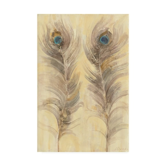 Trademark Fine Art 'Blue Eyed Feathers' Canvas Art by Albena Hristova