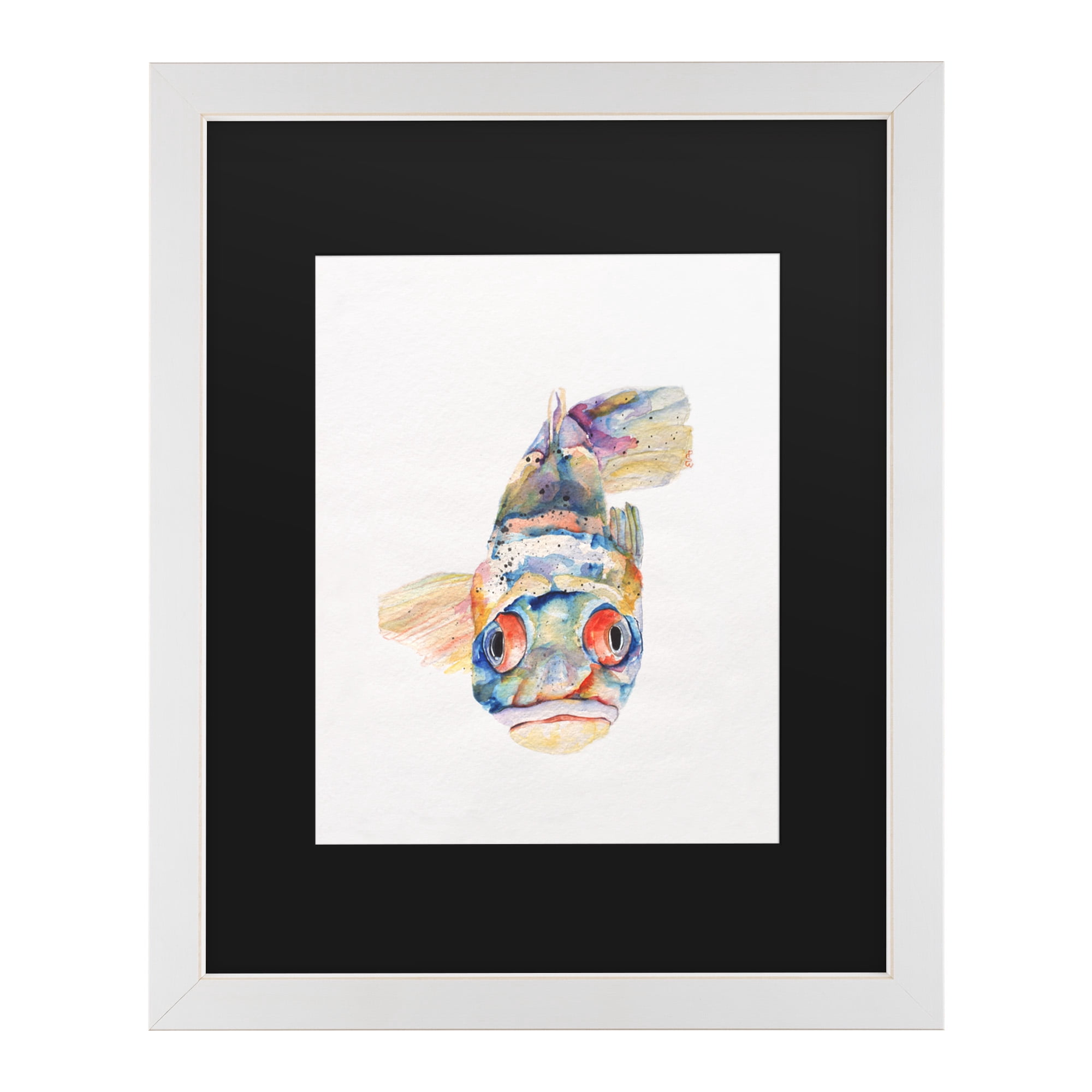 Trademark Fine Art 'Blue Fish' Canvas Art by Pat Saunders-White