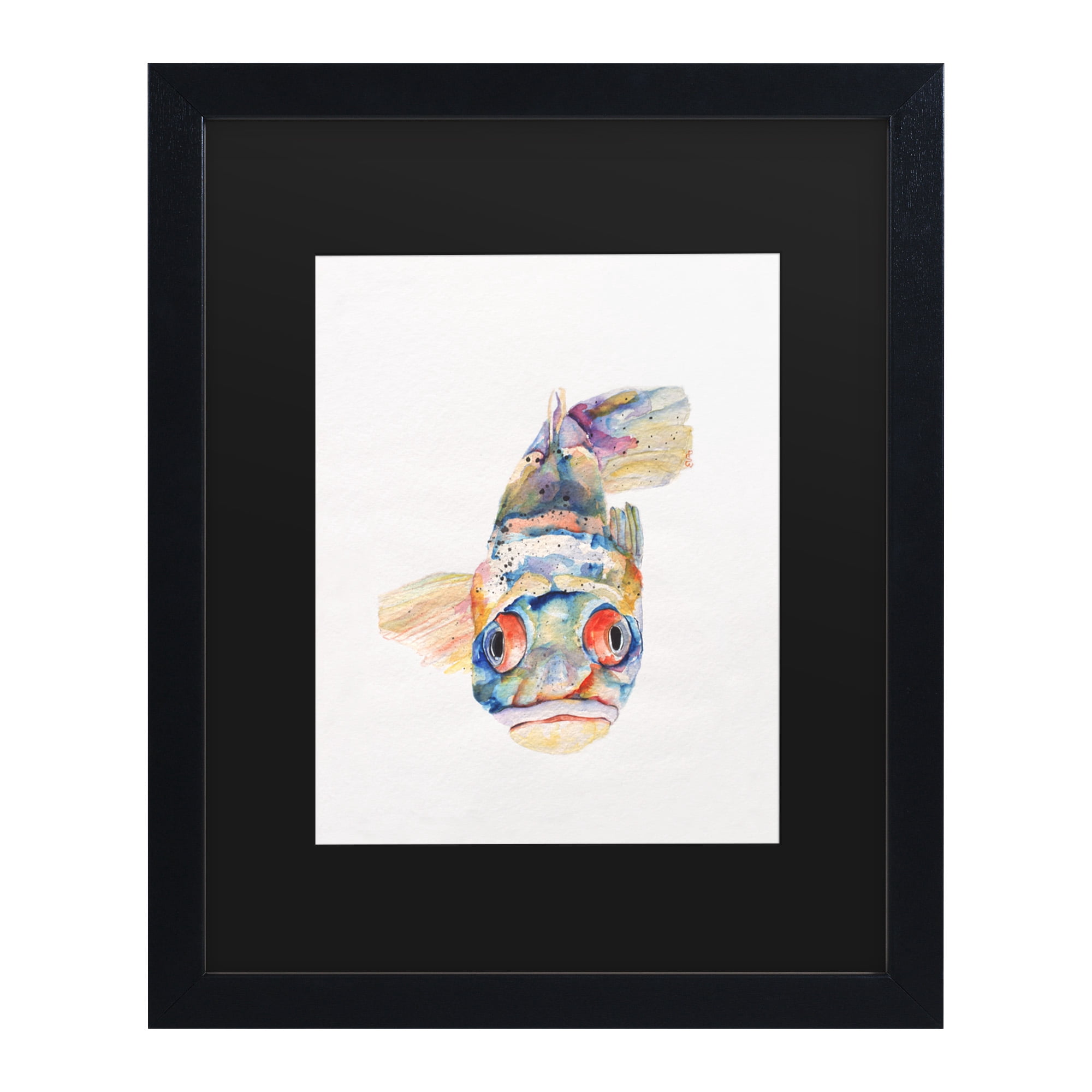 Trademark Fine Art 'Blue Fish' Canvas Art by Pat Saunders-White