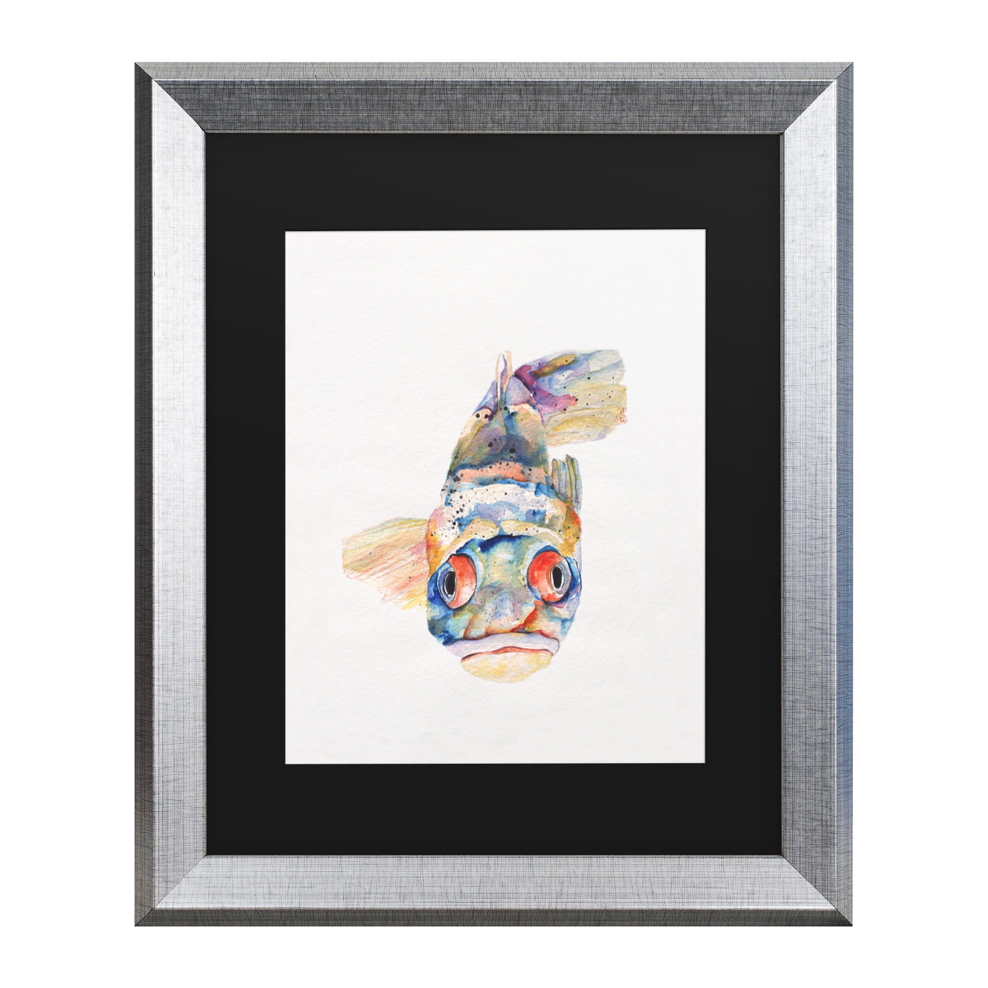 Trademark Fine Art 'Blue Fish' Canvas Art by Pat Saunders-White