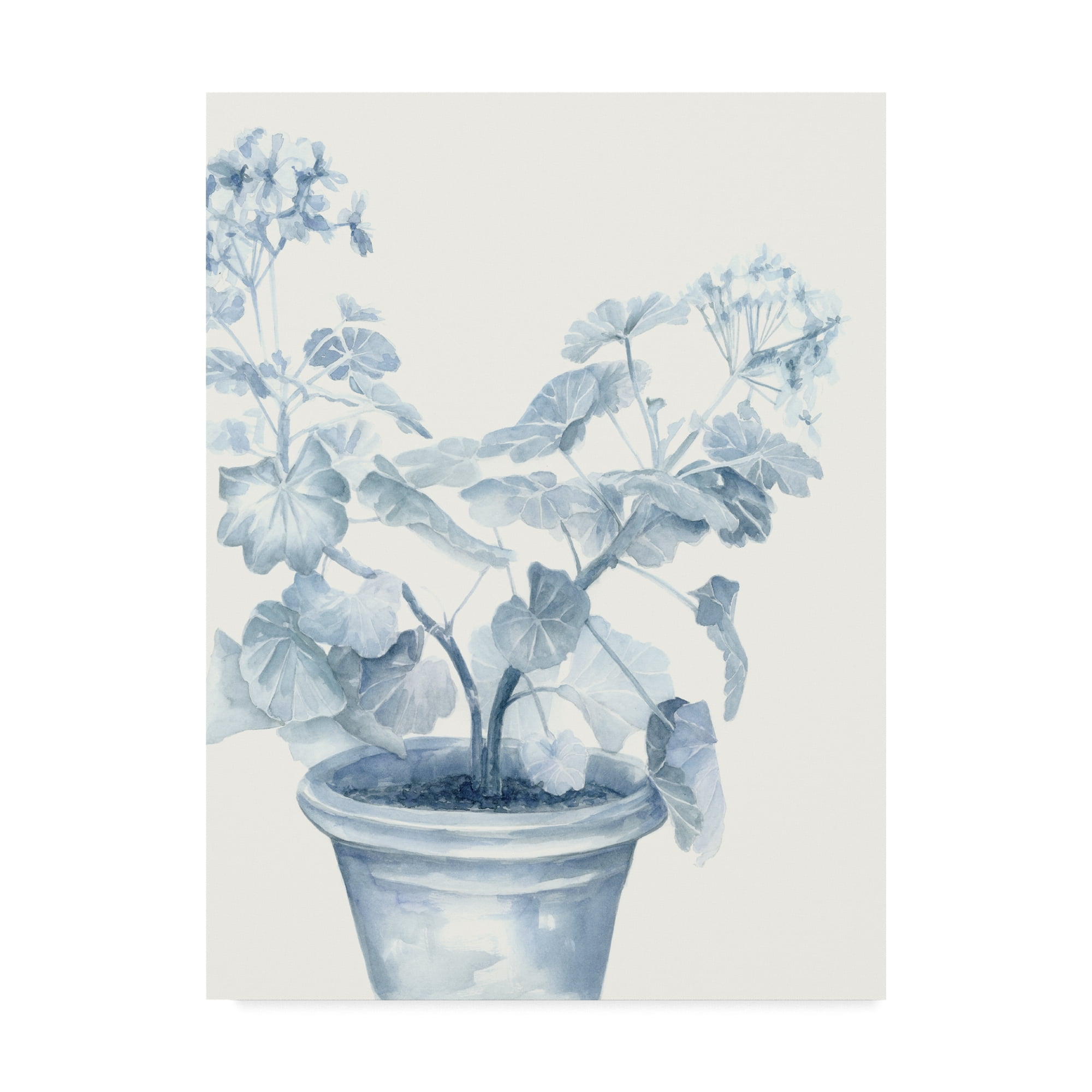 Trademark Fine Art 'Blue Geranium I' Canvas Art by Megan Meagher