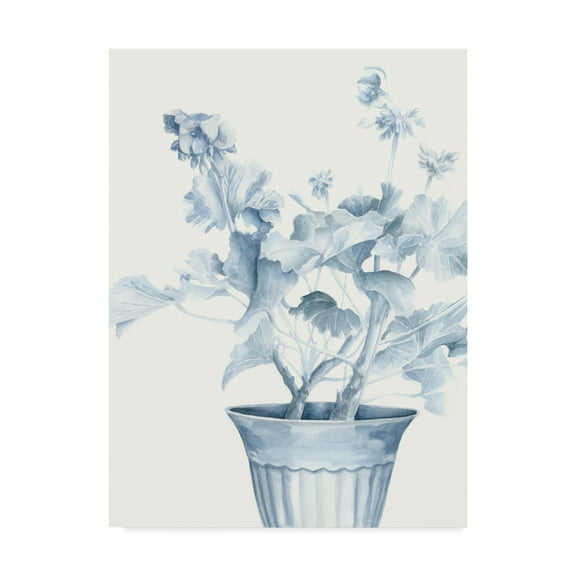 Trademark Fine Art 'Blue Geranium II' Canvas Art by Megan Meagher