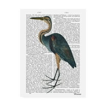 Trademark Fine Art 'Blue Heron 3' Canvas Art by Fab Funky