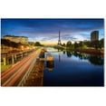 thumbnail image 1 of Trademark Fine Art "Blue Hour in Paris" Canvas Art by Mathieu Rivrin, 1 of 4