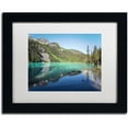 thumbnail image 1 of Trademark Fine Art 'Blue Joffre Lakes' Canvas Art by Pierre Leclerc, White Matte, Black Frame, 1 of 4