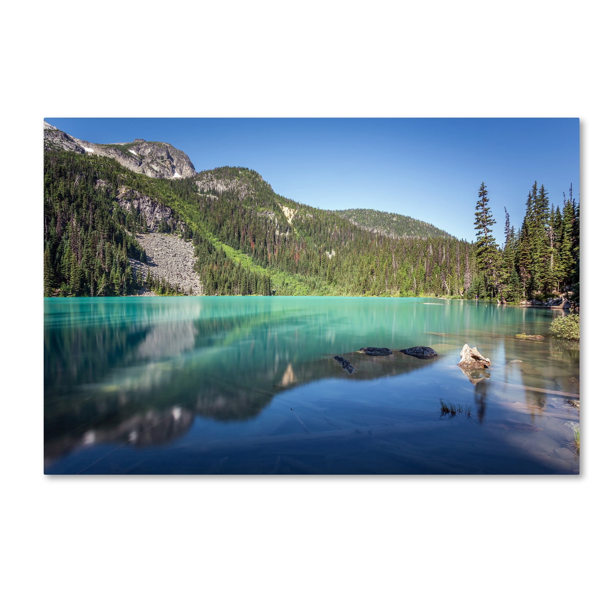 Pierre Leclerc 'Blue Joffre Lakes' Canvas Art 16 x 24