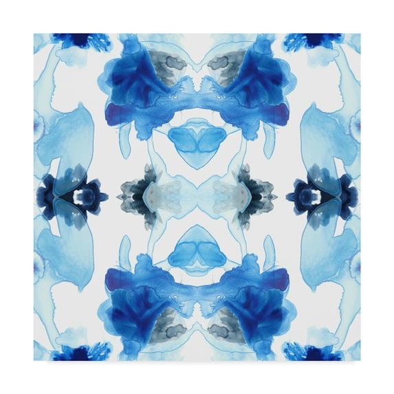 Trademark Fine Art 'Blue Kaleidoscope I' Canvas Art by June Erica Vess