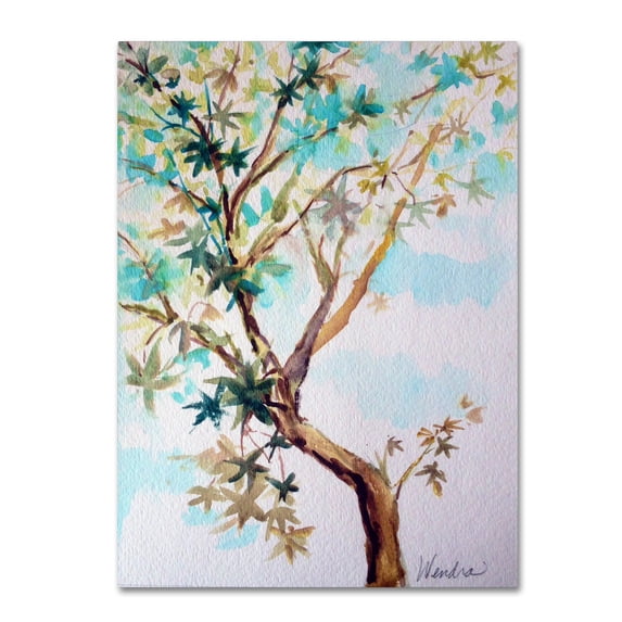 Trademark Fine Art "Blue Maple" Canvas Art by Wendra