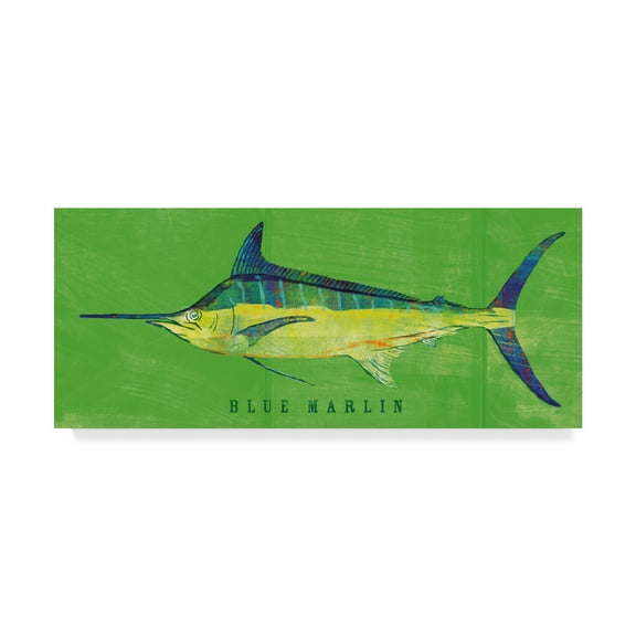 Trademark Fine Art 'Blue Marlin' Canvas Art by John W. Golden