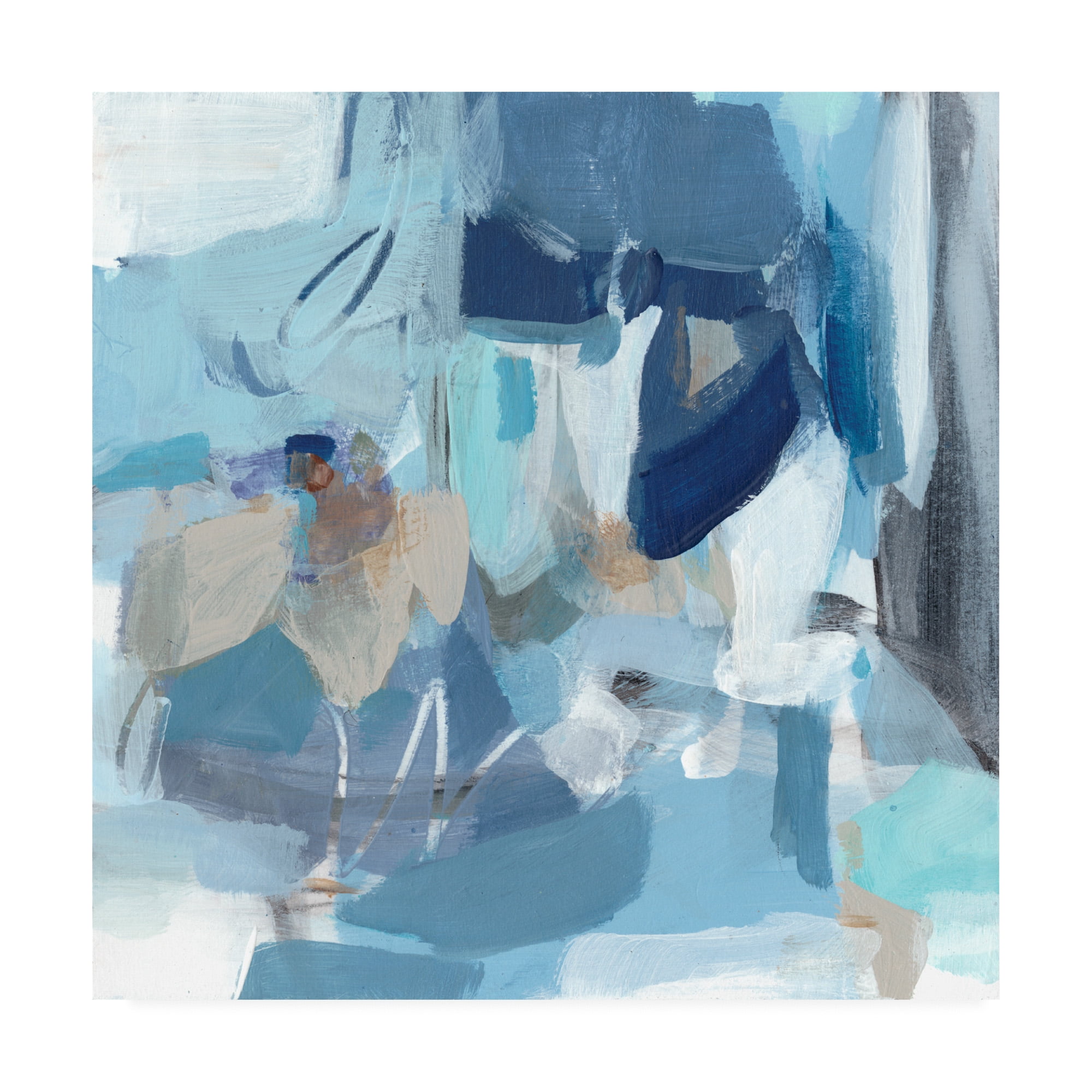 Trademark Fine Art 'Blue Monday Brush' Canvas Art by Christina Long