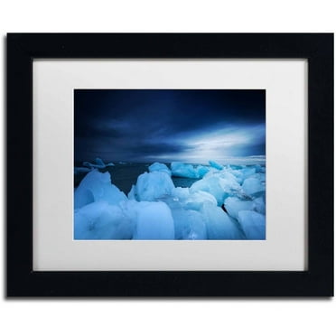 Trademark Fine Art 'Blue Monday' Canvas Art by Philippe Sainte-Laudy, White Matte, Black Frame