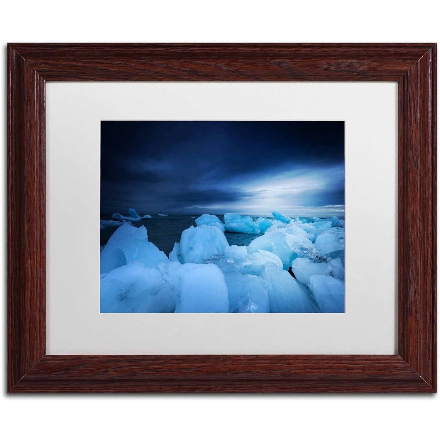 Trademark Fine Art 'Blue Monday' Canvas Art by Philippe Sainte-Laudy, White Matte, Wood Frame