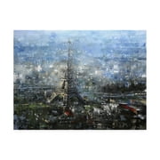 Trademark Fine Art 'Blue Paris' Canvas Art by Mark Lagu
