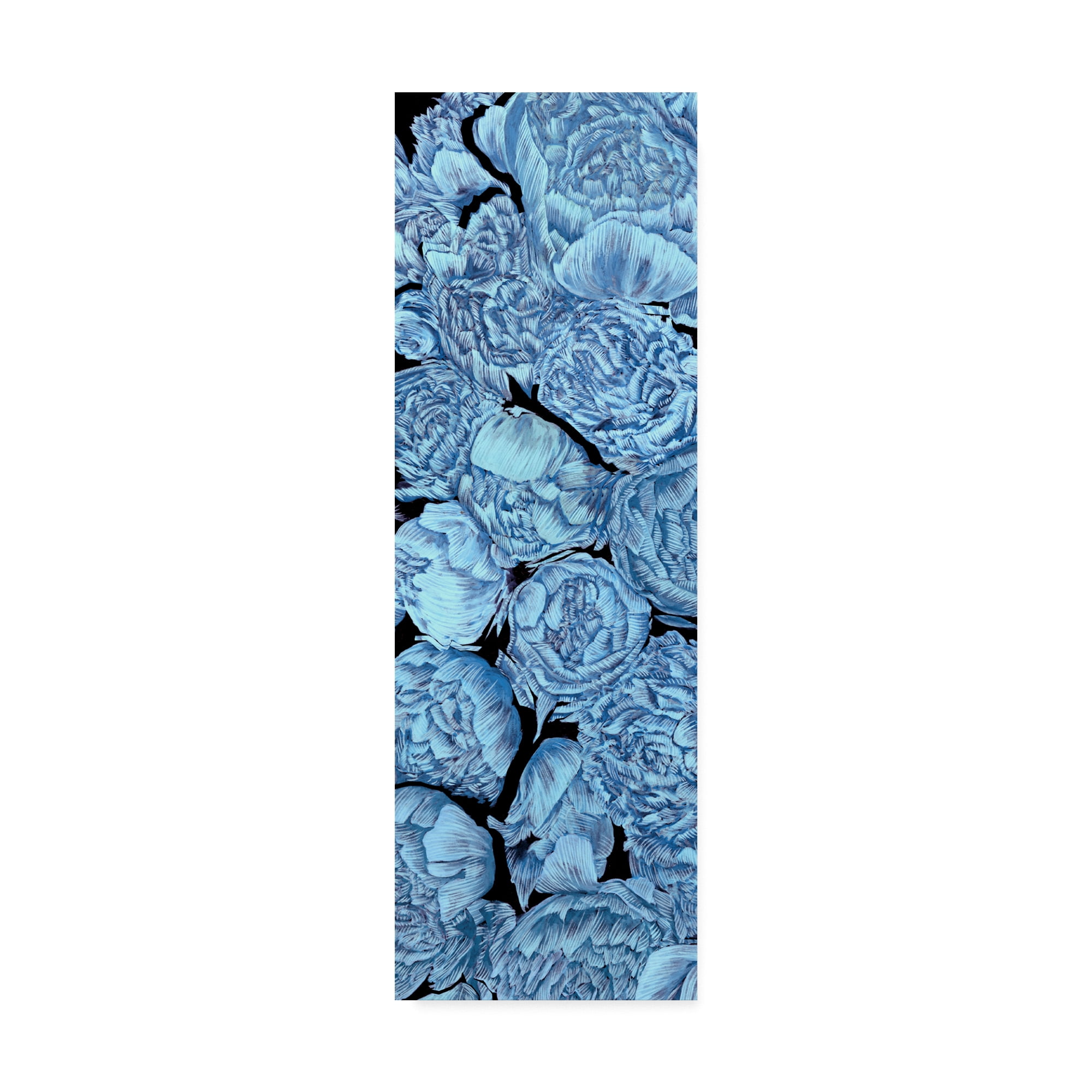 Trademark Fine Art 'Blue Peonies I' Canvas Art by Melissa Wang