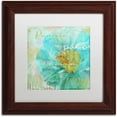 thumbnail image 1 of Trademark Fine Art "Blue Peony Light" Canvas Art by Color Bakery White Matte, Wood Frame, 1 of 4